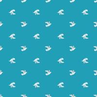 Seagulls seamless pattern. Background of sea birds. vector