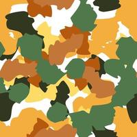 Camouflage seamless pattern. Irregular shapes endless wallpaper. Abstract animal print. vector