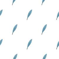 Feathers seamless pattern. Background feather of bird. vector