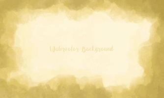 Abstract soft brown watercolor frame background vector