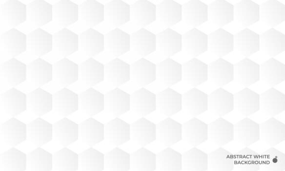 Abstract white background with polygon pattern vector
