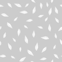 Leaves vintage engraved style seamless pattern. Simple leaf background. vector