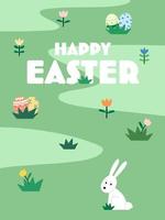 Happy Easter, Easter Egg hunt invitation.