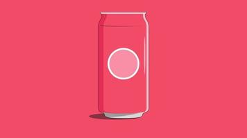 Flat Soda Can Vector