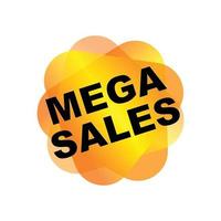 Mega sales pattern vector