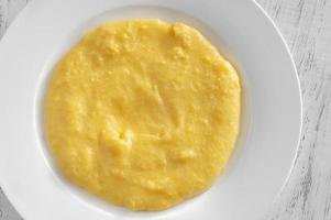 Italian traditional polenta photo