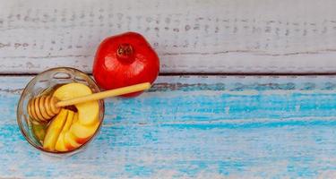 Jewish New Year - Rosh Hashanah - Apple and Honey. photo