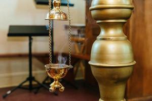 Censer hung in the church photo