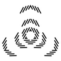 Abstract vector design in black color. Perfect for corporate, background, t-shirt, and so on.
