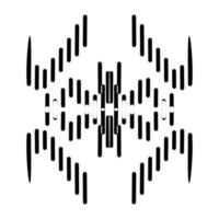 Abstract vector design in black color. Perfect for corporate, background, t-shirt, and so on.