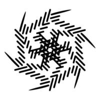 Abstract vector design in black color. Perfect for corporate, background, t-shirt, and so on.