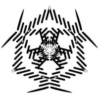 Abstract vector design in black color. Perfect for corporate, background, t-shirt, and so on.