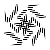 Abstract vector design in black color. Perfect for corporate, background, t-shirt, and so on.