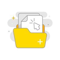 import, select, browse file concept illustration flat design vector eps10. modern graphic element for landing page, empty state ui, infographic, icon