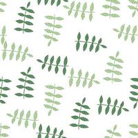 Floral seamless pattern on white background. Nature wallpaper. vector