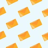 Email seamless pattern. Mail symbol wallpaper. Business backdrop vector