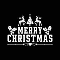 Christmas Day T-Shirt Design. Merry Christmas t-shirt design vector. For t-shirt print and other uses. vector