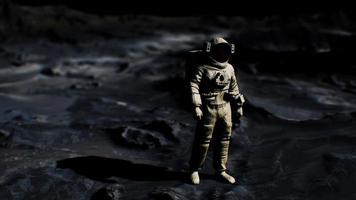 Astronaut on lunar landing mission. Elements of this image furnished by NASA video