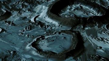 surface de la lune avec de nombreux cratères video