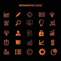 Infographic Icon Set Illustration Web vector