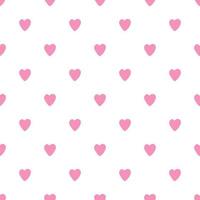 Seamless pattern with red hearts. 14 february wallpaper. vector