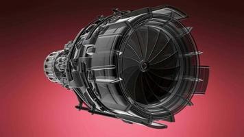 Rotate Jet Engine Turbine video