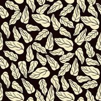 Autumn forest leaves seamless pattern. Botanical design for fabric vector