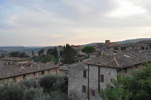 View of the city of San Gimignano photo