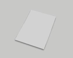 A5 and A4 Flyer White Blank Mockup photo