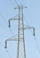 An electric power high voltage transmission line photo