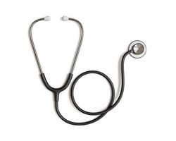 Stethoscope isolated on white background, Health care concept, 3D rendering. photo