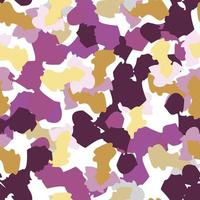 Camouflage seamless pattern. Irregular shapes endless wallpaper. Abstract animal print. vector