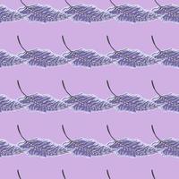 Abstract tropical seamless pattern with leaves on lilac background. vector