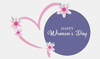 Happy Women's Day Background Design. vector