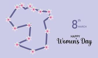 Happy womens day background. 8th march vector