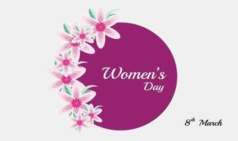 Happy Women's Day Card Design vector