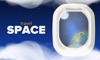 Travel space - screenshot thumbnail vector
