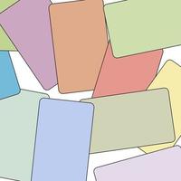colorful notes perfect for background or wallpaper vector