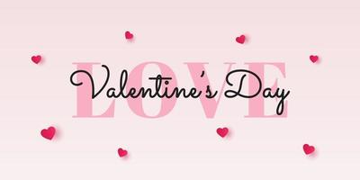 Valentines Day love elegant and trendy background vector