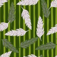 Tropical palm leaf seamless pattern. Exotic leaves ornament. Foliage backdrop vector