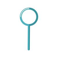 Magnifying glass flat icon. Isolated vector symbol illustration