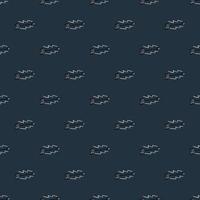 Black arrows on dark blue background with white elements. Seamless pattern in dark tones. vector