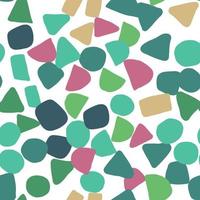 Abstract colored shapes seamless pattern. Simple design texture vector