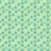 Daisy field. Simple chamomile flowers seamless pattern. vector