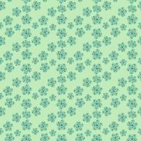 Daisy field. Simple chamomile flowers seamless pattern. vector