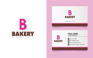 letter B logo with bread and cake symbol, suitable for cake shop. vector