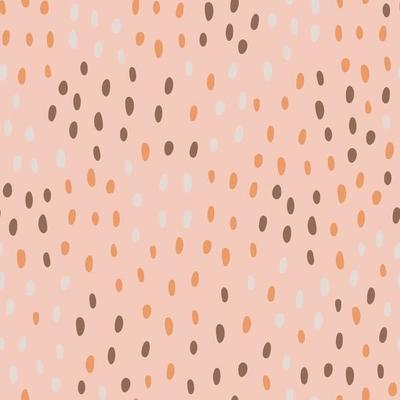 Abstract animals spot seamless pattern. Random polka dots shapes endless wallpaper, Cute dottes background.