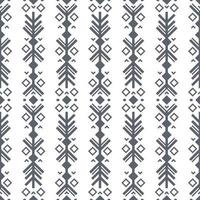 Navajo black and white seamless patterns. Vector background