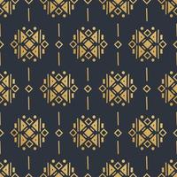 Navajo gold elements seamless patterns and abstract aztec elements vector