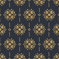 Navajo gold elements seamless patterns and abstract aztec elements vector